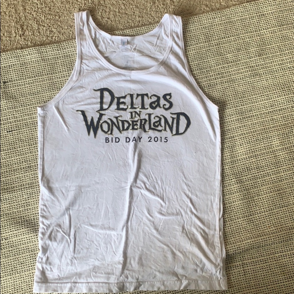 White Tri Delta Tank